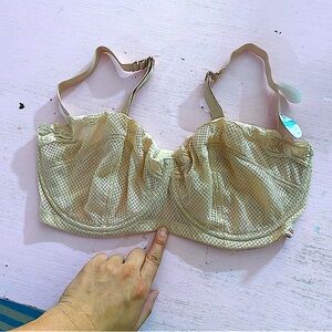 NEW Dorina 34G Eco Friendly Demi Underwire Bra Lace Full Coverage with Tags
